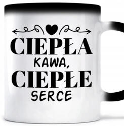 Style Couture Mágikus Bögre Fekete 330ML Meleg Kávé Irodai Munkahelyi Ajándék