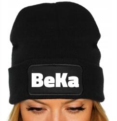  Téli Sapka Fekete Unisex Beanie Ifjúsági Trendek TikTok Ajándék Beka (Czapka Czarna BEKA)