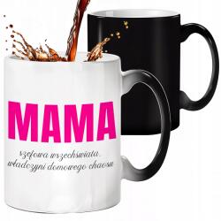 Style Couture Mágikus Bögre Fekete Matt Anya Az Univerzum Főnöke Ajándék Anyának