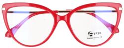 Sunmania Piros női kékfény-szűrős szemüveg „Madame (3940-red-HU)