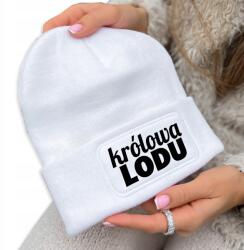  Téli Sapka Beanie Fehér Ajándék Meleg Jégkirálynő Vicces Unisex (Czapka BIAŁA KRÓLOWA LODU)