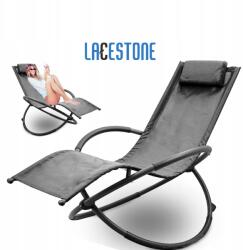 LACESTONE Hintaszék Kerti napozóágy szürke kényelmes (4250394554658)