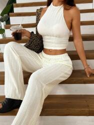 Shein KC22114 Shein Kétrészes Texturált Felső Nadrág Szett (51) M