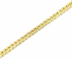 White & Black Cuban gyémánt karkötő aranyból - 1, 5 karát (AU14191)