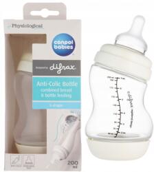 Canpol babies Canpol-babies Széles nyakú cumisüveg, ütközésgátló S alakú, 200 ml (24/201)