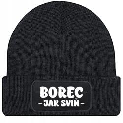  Sapka Fekete Téli Őszi Pamut Küzdj Úgy, Mint Egy Disznó Beanie Ajándék (Czapka Zimowa Czarna WALCZ JAK ŚWINIA)