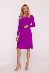 STYLOVE ruha rakott nyakkivágással | levendula
