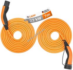LAPP LAPP HELIX önfeltekeredő Typ 2 töltőkábel 22kW 7m 32A 3-fázisú (5555934053)