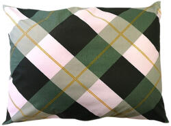  Pamut-félparna huzat 70x50 cm méretben Zöld-Fehér mintás