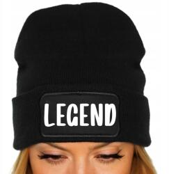  Téli Sapka Fekete Beanie Pamut Ajándék Trendy Viral Tiktok Legend (Czapka Zimowa Czarna LEGEND)
