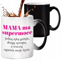 Style Couture Mágikus Bögre Fekete Matt 300ml Anya Szupererős Ajándék Anyukáknak
