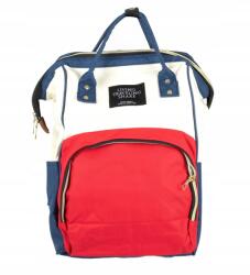 BG Kik KX6810_3 Hátizsák anyukáknak bézs/piros (0591834090997 PLECAK TORBA DO WÓZKA 3w1)