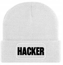  Téli Sapka Fehér Beanie Meleg Pamut Trendek Stílusos Hacker Ajándék (Czapka Zimowa Biała HACKER)