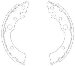 KAVO PARTS Sada brzdových čeľustí KAVO PARTS KBS-2902 (KBS-2902)