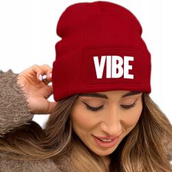  Téli Sapka Piros Unisex Beanie Ifjúsági Trendek TikTok Ajándék Vibe (Czapka Czerwona VIBE)