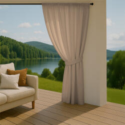 Takoy Teraszfüggöny 155x200 vízálló poliészter bézs