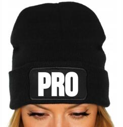  Téli Sapka Fekete Unisex Beanie Ifjúsági Trendek Ajándék Pro Player (Czapka Beanie Czarna PRO PLAYER)