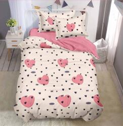 Pucioasa Lenjerie 1 Persoana cu elastic 140x200 Heart Spot (Finet) (JHN-T60-144-80028)