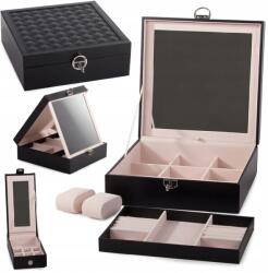 VERK GROUP Verk 01456_CZ Ékszerdoboz tükörrel fekete (01456)