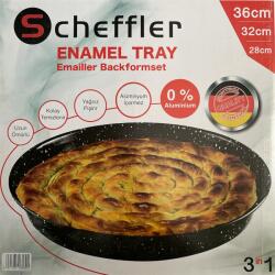  Scheffler kerek sütőformák készlet rozsdamentes acél (1K)
