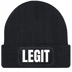  Sapka Fekete Téli Őszi Pamut Legit Beanie Unisex Ajándék (Czapka Zimowa Czarna LEGIT)