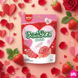 Amos Sweets Peelerz Gummy Roses 65 g - hámozható gyümölcsös gumicukor