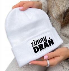  Téli Sapka Beanie Fehér Ajándék Divatos Meleg Hideg Gazember Vicces Unisex (Czapka BIAŁA ZIMNY DRAŃ)