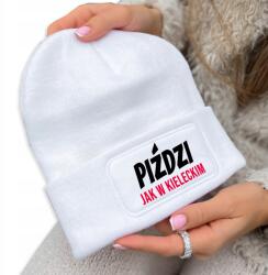  Őszi Pamut Téli Sapka Fehér Beanie Úgy Pisil, Mint A Kehely Minták (CZAPKA ZIMOWA BEANIE)