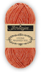 Scheepjes Stone Washed XXL 883 Realgar Red - rozsdavörös fonal