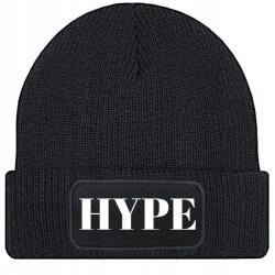  Sapka Fekete Téli Őszi Pamut Hype Beanie Univerzális Ajándék (Czapka Zimowa Czarna HYPE)