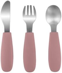 Zopa Zopadesign szilikon gyermek evőeszközkészlet régi rózsaszín (8595114453641)