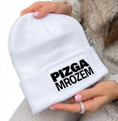  Téli Sapka Beanie Fehér Ajándék Meleg Pizsama Fagy Vicces Unisex (Czapka BIAŁA PIZGA MROZEM)