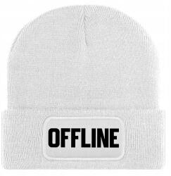  Sapka Fehér Téli Őszi Pamut Offline Beanie Unisex Ajándék (Czapka Zimowa Biała OFFLINE)