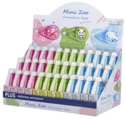 PLUS Corporation szalagos hibajavító Mini Zoo 4, 2 mm x 6 m - 36 db-os asztali kínálóban (46583)