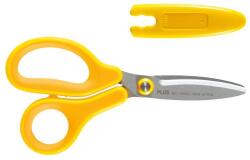 PLUS Corporation Fitcut Curve Kids balkezes fluorbevonatú olló 145 mm - sárga (35065)