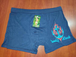  Férfi bambusz boxeralsó, sötétkék-L (F7060NV-L)