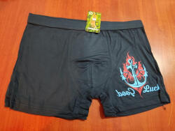  Férfi bambusz boxeralsó, mélykék-XL (F7060DNV-XL)