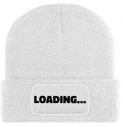  Sapka Fehér Téli Őszi Pamut Loading. . . Beanie Unisex Ajándék (Czapka Zimowa Biała LOADING…)