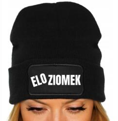  Téli Sapka Fekete Unisex Beanie Ifjúsági Trendek Ajándék Elo Havezető (Czapka Beanie Czarna ELO ZIOMEK)