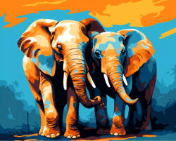 Alkotásutca Színes fánik - Számfestő készlet kereten 40x50