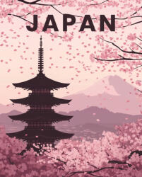 Alkotásutca Japán - Számfestő készlet kereten 40x50