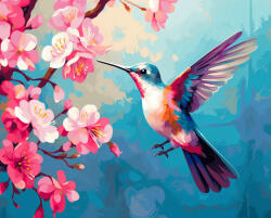 Alkotásutca Kolibri - Számfestő készlet kereten 40x50