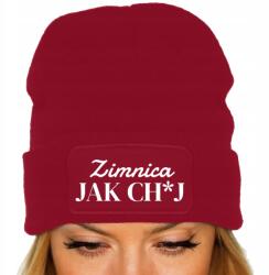  Női Téli Sapka Piros Ősz Tél Divatos Nyomtatott Hideg Mint Ch*j