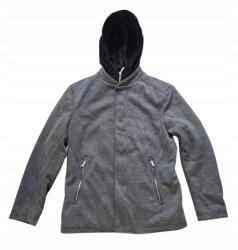 ZARA S Zara Elegáns Kabát Fekete Kapucnival S