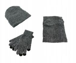 Aptel Sapka és kesztyű szett, szürke melanzs, BQ52C (5907621814670)