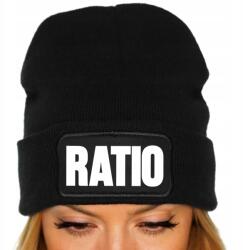  Téli Sapka Fekete Unisex Beanie Ifjúsági Trendek TikTok Ajándék Ratio (Czapka Czarna RATIO)