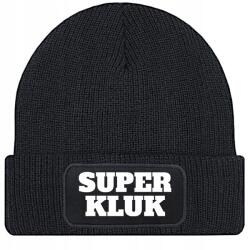  Sapka Fekete Téli Őszi Pamut Szuper Fiú Beanie Ajándék (Czapka Zimowa Czarna SUPER CHŁOPAK)