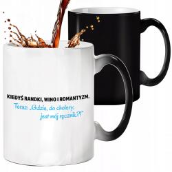 Style Couture Mágikus Bögre Fekete Matt Régen Társkereső Bor És Romantika Esküvői ajándék