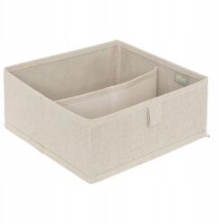 5five Simply Smart Fiókrendező Bézs Tárolórekesz 2 Rekesszel 24X25 CM (203158)