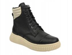 Helios Női Bakancs Helios 599 Fekete Természetes Bőr Téli Lengyel Márka (599.012)